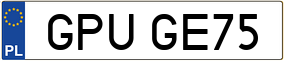 Trailer License Plate